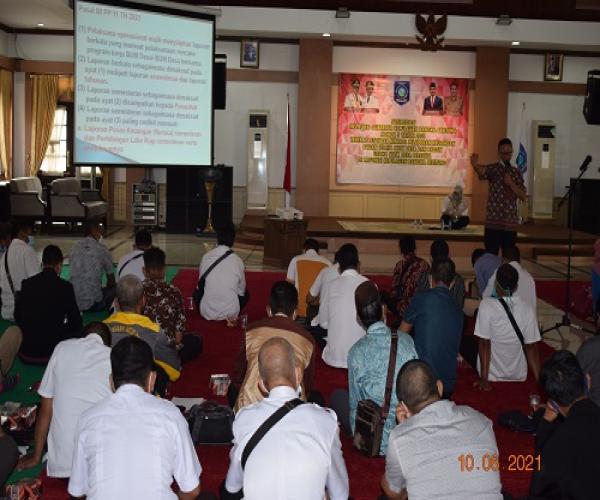 Tingkatkan Akuntabilitas Laporan Keuangan BUMDESa, DINSOSPMD Provinsi Kep. BABEL Adakan Sosialisasi Bagi Kepala Desa dan Pengelola Bumdesa.