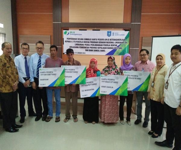 Dinsos, Bank Sumsel Babel dan BPJS Ketengakerjaan bersinergi dalam program perlindungan pekerja rentan