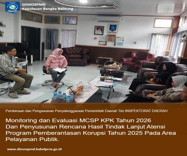 Pembinaan dan Pengawasan Penyelenggaraan PEMDA, Plt Kepala Dinas Dora Wardani Terima Kunjungan Kerja Tim Auditor Inspektorat Daerah