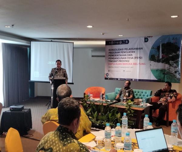 Konsolidasi Program Penguatan Pemerintahan Dan Pembangunan Desa (P3PD) Tingkat Provinsi Kep.Bangka Belitung