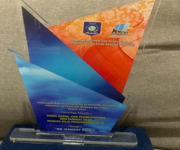 DINSOSPMD Raih Predikat Terbaik Dalam Pengolahan Kearsipan Tingkat OPD