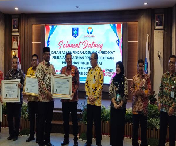 DinsosPMD Babel Raih Peringkat Pertama Perangkat Daerah Penyelenggaraan Kepatuhan Pelayanan Publik dalam lingkungan Pemerintah Provinsi Kepulauan Bangka Belitung