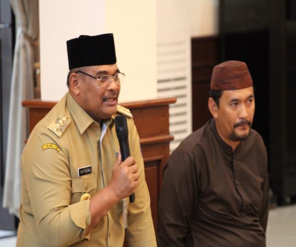 Penyaluran Bantuan dalam Safari Ramadan, DinsosPMD Warnai Hari Lahir Ketua PJ. TP. PKK Babel