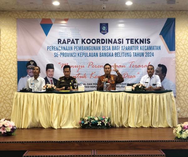 Di Rakor Teknis Pembangunan Desa, Budi Utama Tekankan Pentingnya Akuntabilitas Dalam  Penyusunan  Rencana Pembangunan  Desa