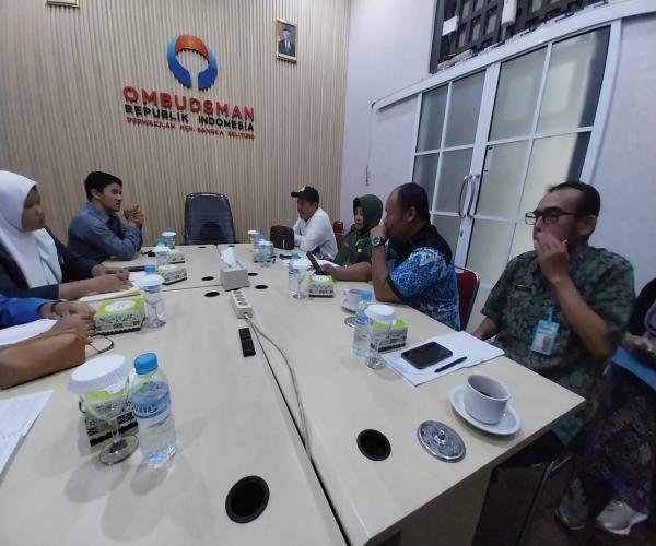 DINSOSPMD Dan OMBUDSMAN Adakan Pertemuan Bahas Upaya Pencegahan Pelanggaran Dalam Pelaksanaan Penyelenggaraan Pengumpulan Uang Atau Barang