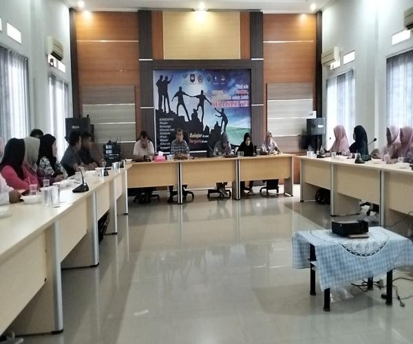 Terima Kunjungan Perangkat Desa  Air Seruk Kabupaten Belitung, DINSOSPMD Sharing Knowlage Mengenai Pelaksanaan Pedoman Ketahanan Pangan Desa
