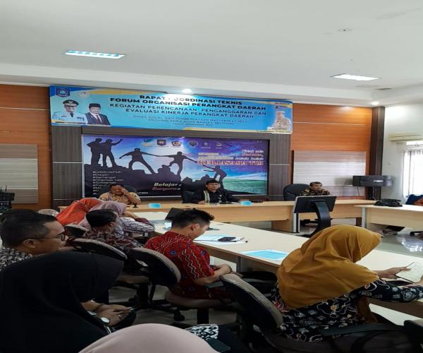 DinsosPMD laksanakan Rapat dengan Forum Perangkat Daerah