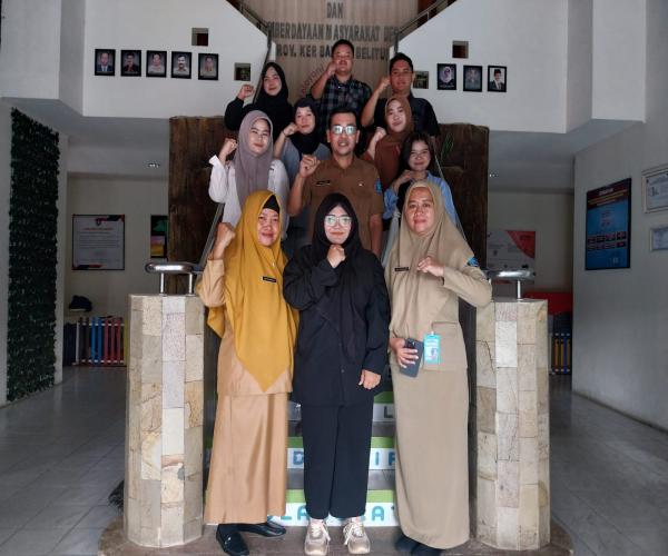 Dukung Program Transformasi Pendidikan Tinggi  "Kampus Berdampak 2025", Sekretaris DINSOSPMD Terima Mahasiswa UBB Lakukan Praktik Magang