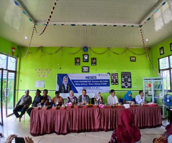 Serap Aspirasi di Jade Bahrin, Reses Komisi IV DPRD Babel Gandeng Dinsos PMD Fokus Tuntaskan Masalah Pendidikan