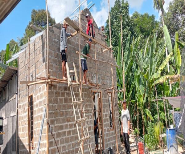 AKSI NYATA KEPEDULIAN TAGANA : Pelaksanaan Rehabilitasi Pembangunan RUTILAHU Warga PPKS 
