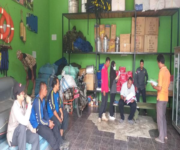 Cek Stok Logistik Teratur "Prasyarat Siaga Pra Bencana". 