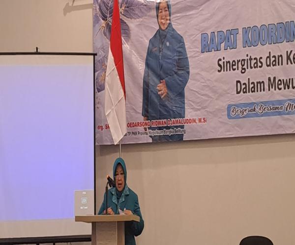 Pimpin RAKOR TPP PKK ProvinsiBunda Oetami Galang Sinergi dan Kemitraan Strategis