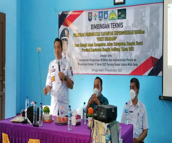 Genjot Kinerja BUMDES, Pemerintah Desa Gelar Pelatihan Peningkatan Kapasitas  Badan Usaha Milik Desa