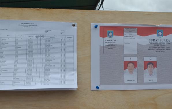 Para Bakal Calon Kepala Desa Telak pada PILKADES Serempak se Kabupaten Bangka Barat