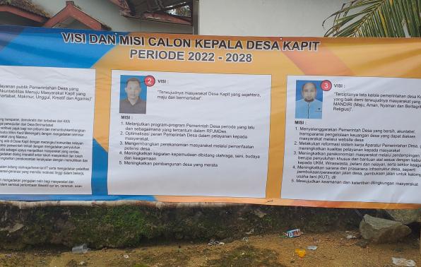Para Bakal Calon Kepala Desa Kapit pada PILKADES Serempak se Kabupaten Bangka Barat