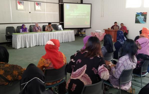 Tim Sosialisasi BANKEU Penanganan Stunting dan BANSOS Penanganan Kemiskinan Ekstrem DINSOSPMD Provinsi Kep.Bangka Belitung memberikan sosialisasi JUKNIS dan Pedoman BANKEU dan BANKEU kepada Tim Penanganan Stunting dan Kemiskinan Ekstrem Kecamatan Gabek 