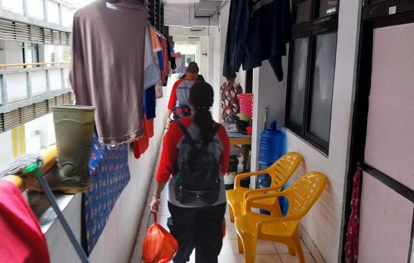 JF Penyuluh sosial yang akan melaksanakan layanan penyuluhan sosial dan pra kondisi warga PPKS yang berada di kawasan rusunawa