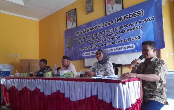 Asistensi Musyawarah Desa Penyusunan RKPDes oleh JFT PSM DINSOSPMD