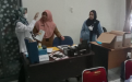 Tim assesor OMBUDSMAN saat melakukan observasi, wawancara  terhadap pegawai berkenaan dengan penyelenggaraan pelayanan publik Pengangkatan Anak DINSOSPMD 