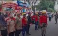 Taruna Siaga Bencana pada kegiatan karnaval mobil hias semarak HUT kemerdekaan RI Ke 78 Tahun 