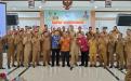 Kepala Dinas Sosial dan PMD, Budi Utama bersama narasumber dari OMBUDSMAN dan IPDN serta Kepala Desa Se Bangka Belitung.