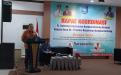 Anggota Komisioner OMBUDSMAN, Robert Na Endi Jaweng saat memberikan materi pembekalannya berkenaan dengan tata kelola pemerintahan dalam wujudkan dan mendukung keberlanjutan Desa Membangun