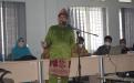 Tim peserta dari desa sekar biru kabupaten bangka barat saat memaparkan materinya. 