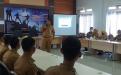 Kadinsos PMD Kep. bangka belitung, Budi Utama saat memberikan materi orientasi pembekalan kepada Purna Praja IPDN angkatan XXVIII